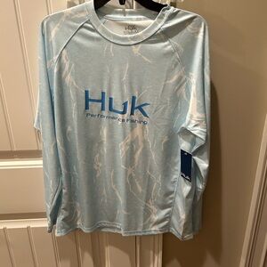 Huk Light Blue Fishing Shirt
